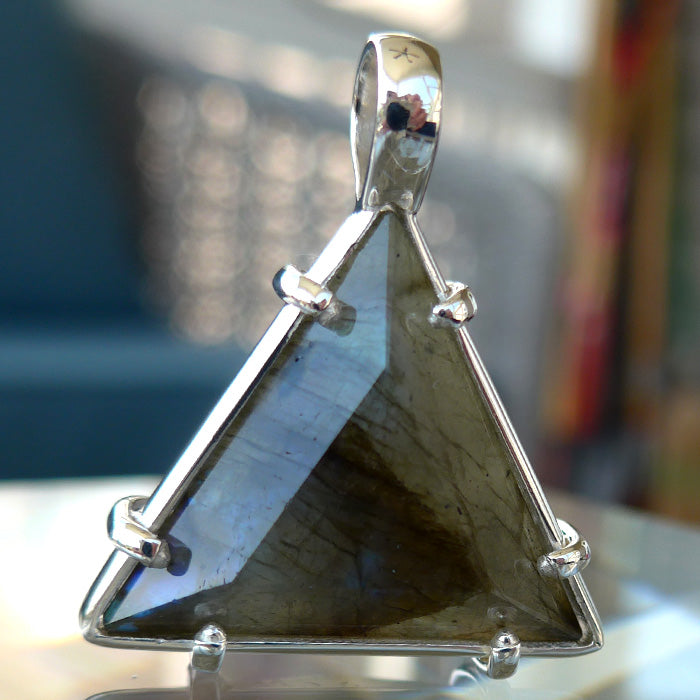 King Size Non-Tarnishing Labradorite Star of David by Kings Amao