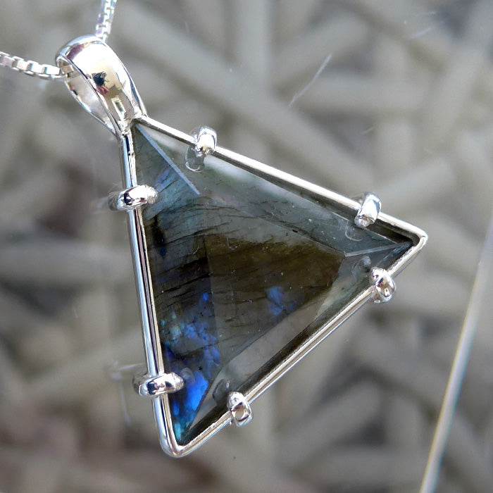 King Size Non-Tarnishing Labradorite Star of David by Kings Amao