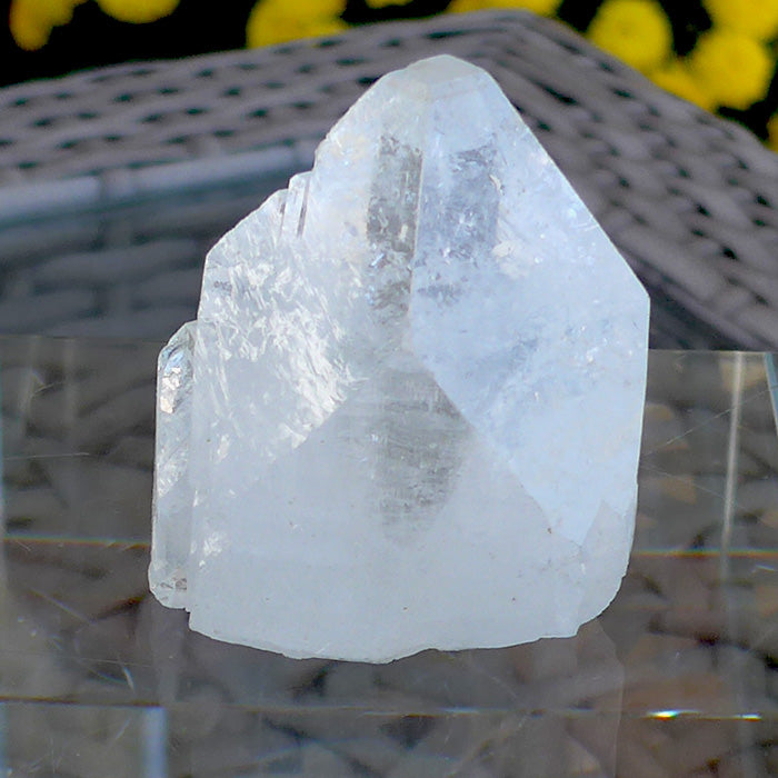 Large Mirrored Apophyllite Pyramid Point