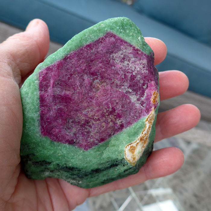 Large Stunning Ruby in Zoisite Standing Altar