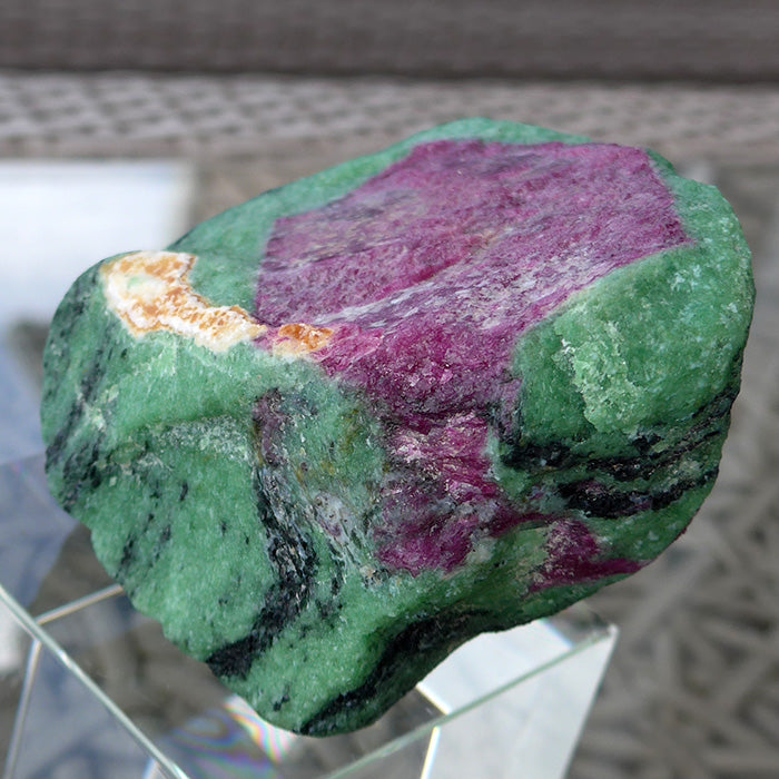 Large Stunning Ruby in Zoisite Standing Altar