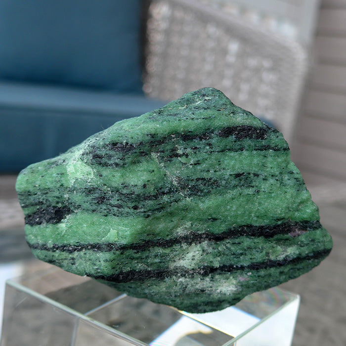 Large Stunning Ruby in Zoisite Standing Altar