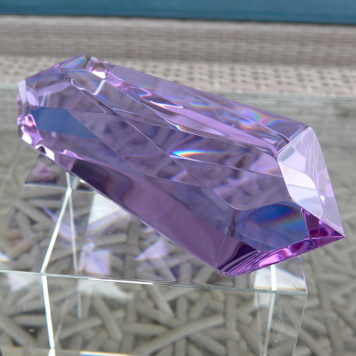 Luminous Trichroic Lavender Quartz Infinite Energy Wand by Kings Amao