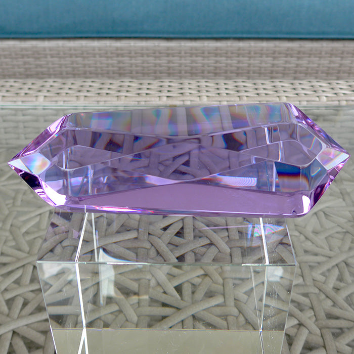 Luminous Trichroic Lavender Quartz Infinite Energy Wand by Kings Amao