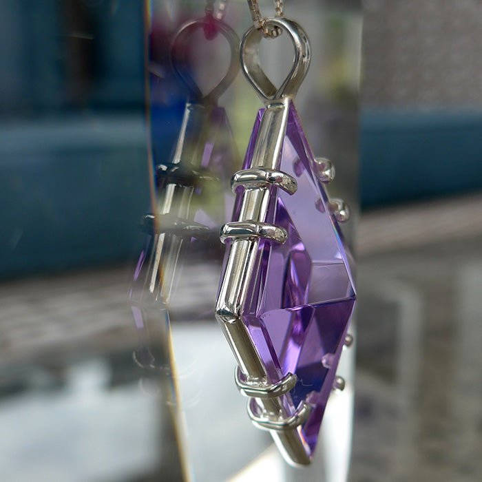 Magenta Quartz Ascension Star Pendant by Kings Amao