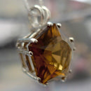Deep Golden Citrine Star of Venus Pendant