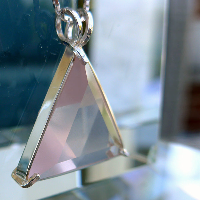 Rose Quartz Star of David Pendant