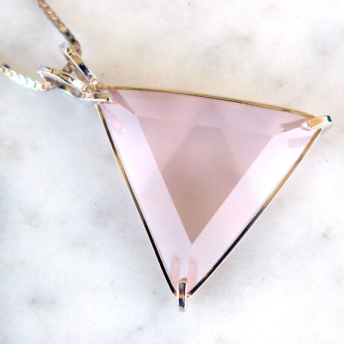 Rose Quartz Star of David Pendant