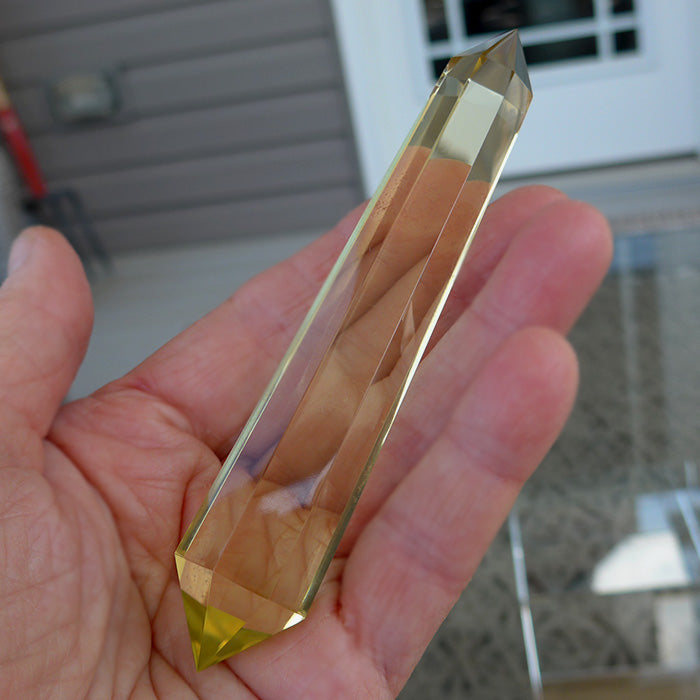 Luminous Octagonal Himalayan Citrine Vogel Wand