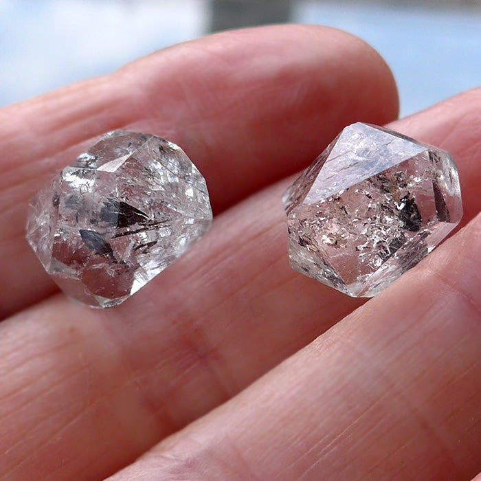 Brilliant Pakistani Herkimer Diamond Duo