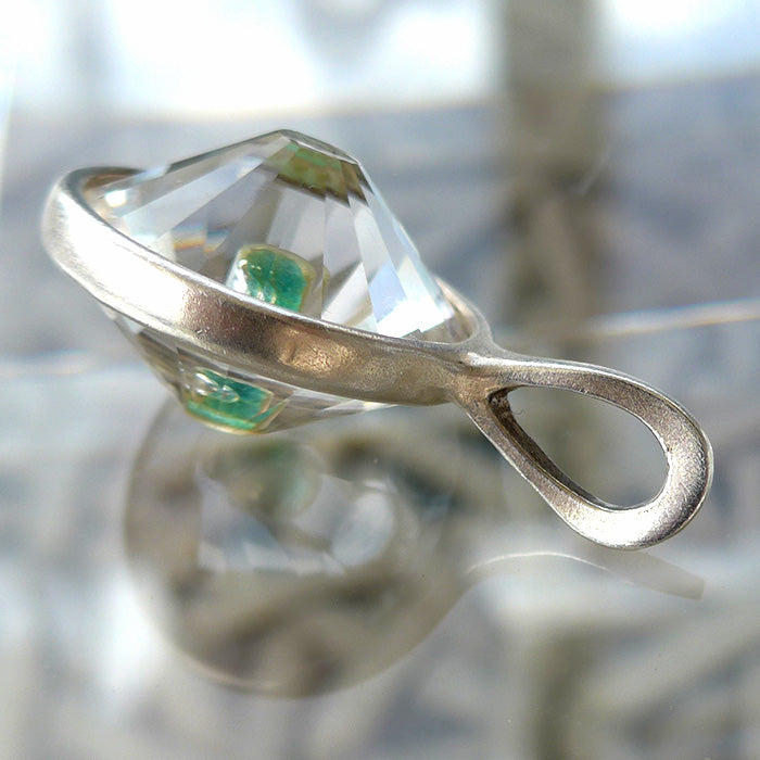 Paraiba Tourmaline Blue Green Wheel of Light Pendant by Brian Cook