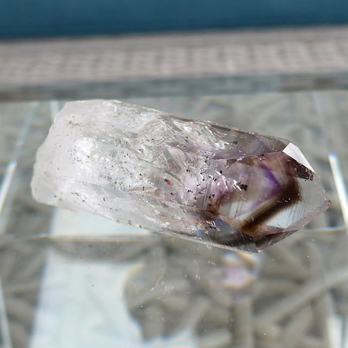 AAA Violet Splash Phantom Smoky Brandberg Amethyst Point