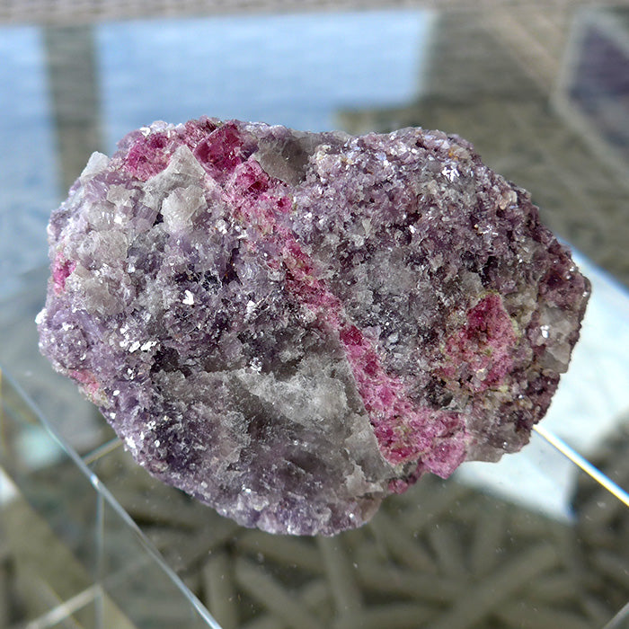 Pink Tourmaline in Lepidolite Matrix Specimen