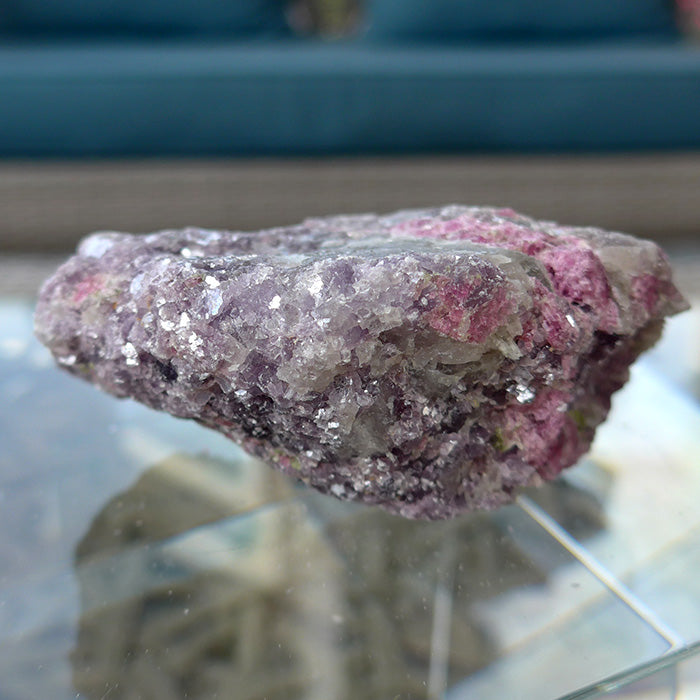 Pink Tourmaline in Lepidolite Matrix Specimen