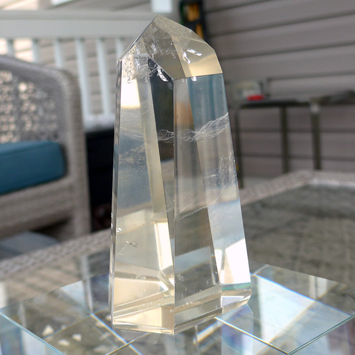 Polished Champagne Citrine Channeling Altar