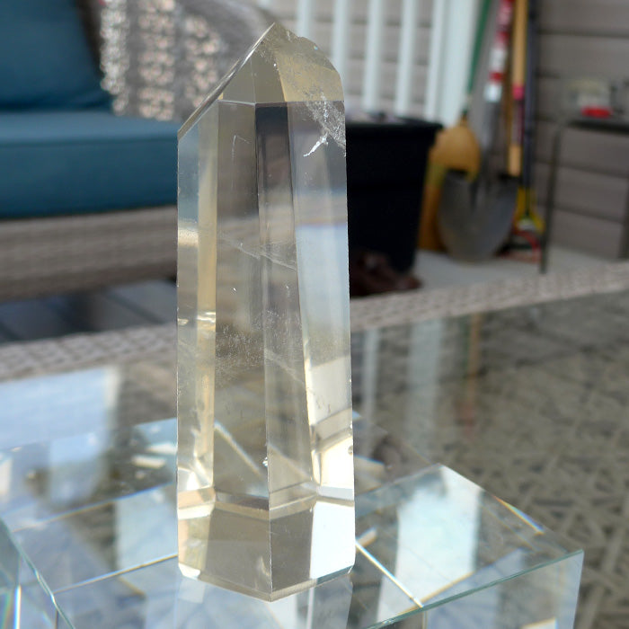 Polished Champagne Citrine Channeling Altar