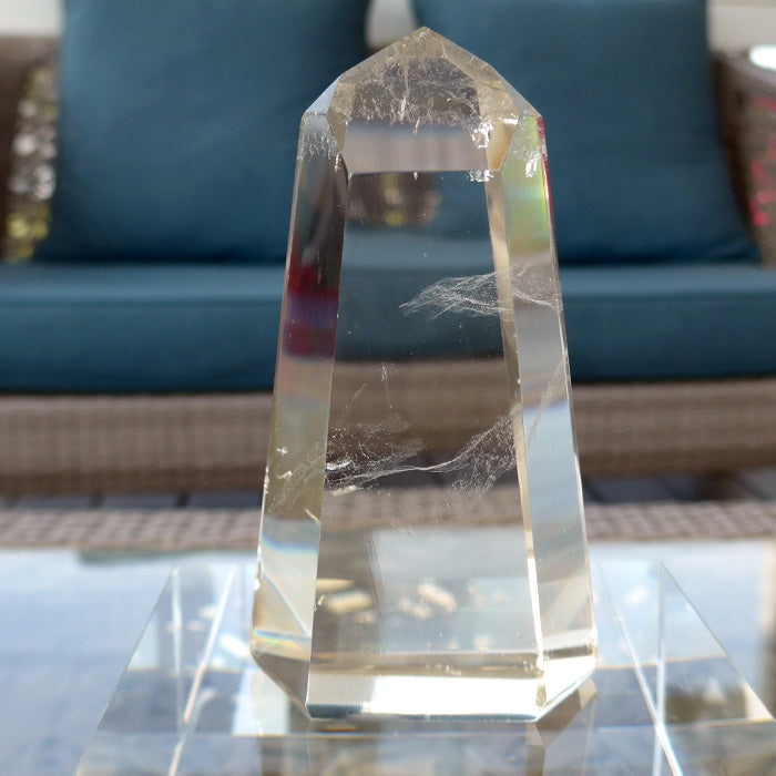 Polished Champagne Citrine Channeling Altar