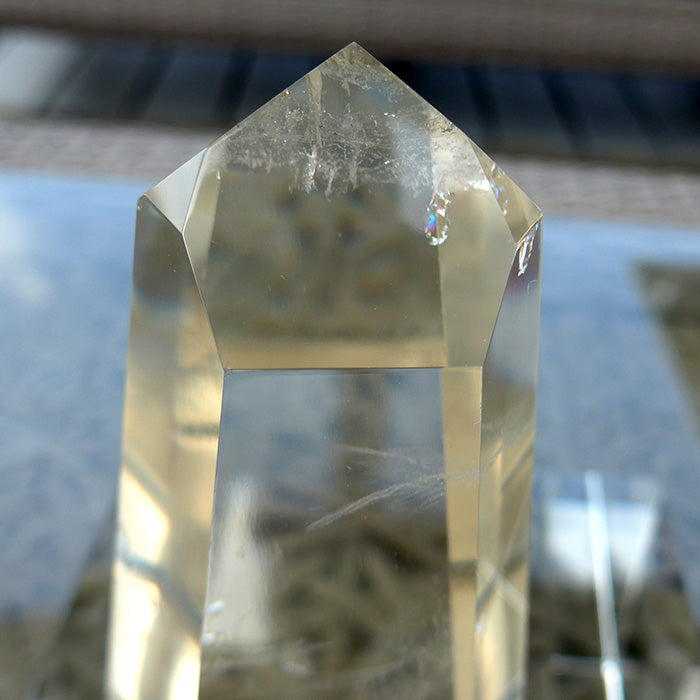 Polished Champagne Citrine Channeling Altar