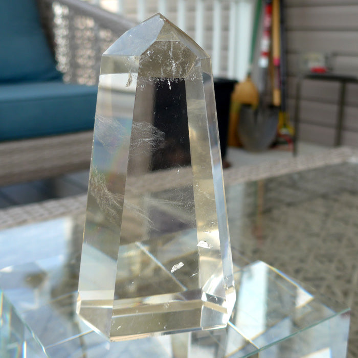 Polished Champagne Citrine Channeling Altar