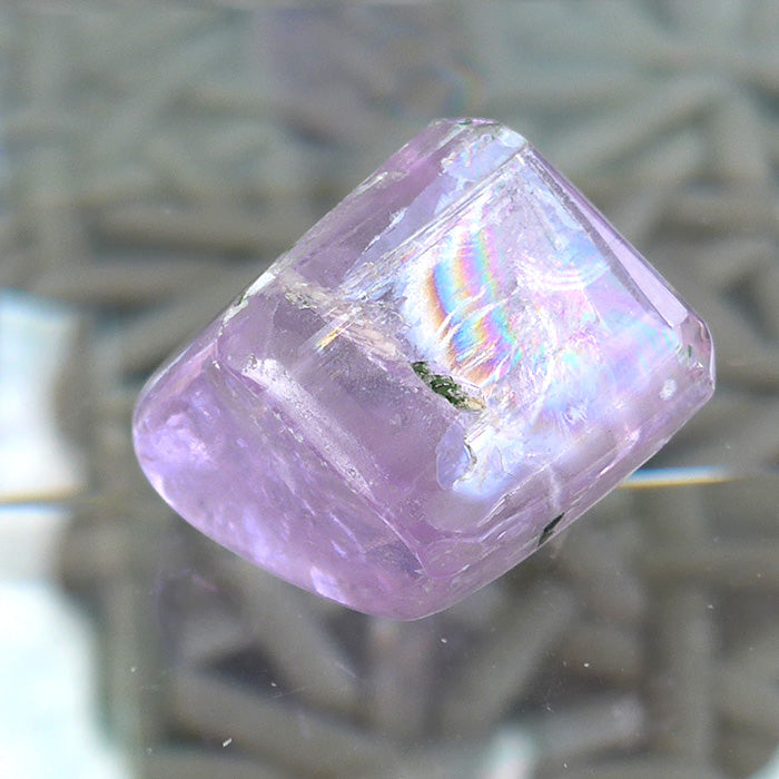 Polished Lavender Kunzite Nugget with Rainbows