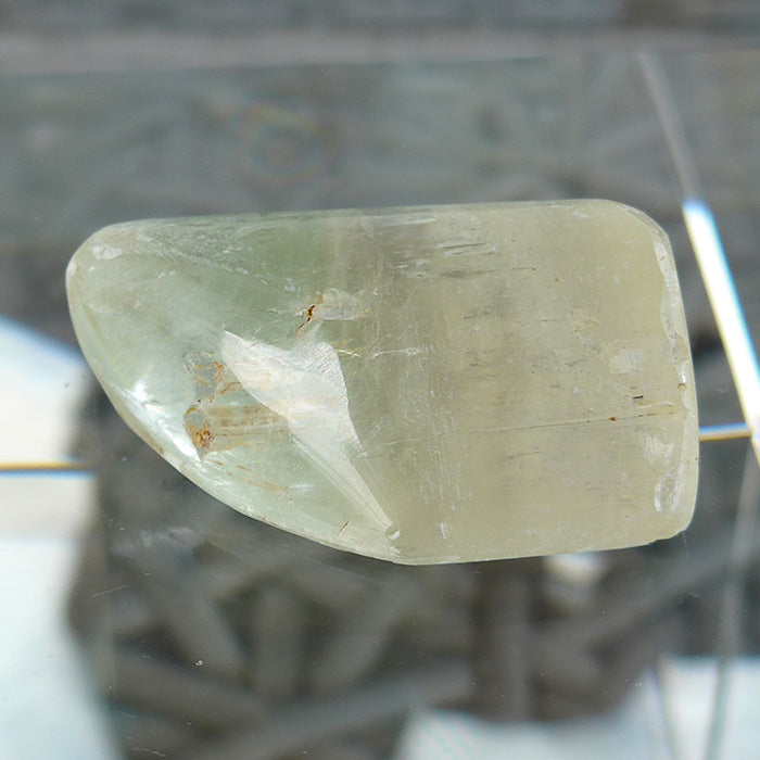 Polished Medicine Bag Yellow Kunzite Specimen