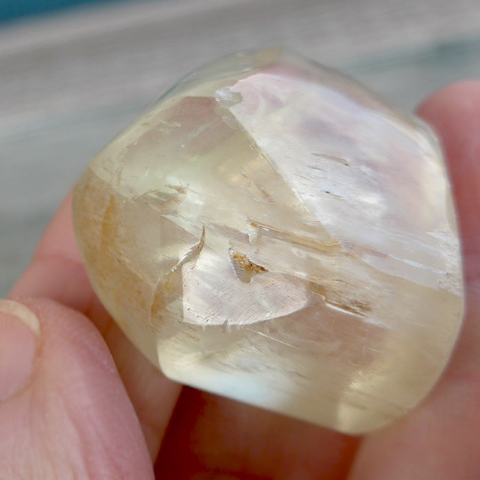 Polished Yellow Kunzite Mound