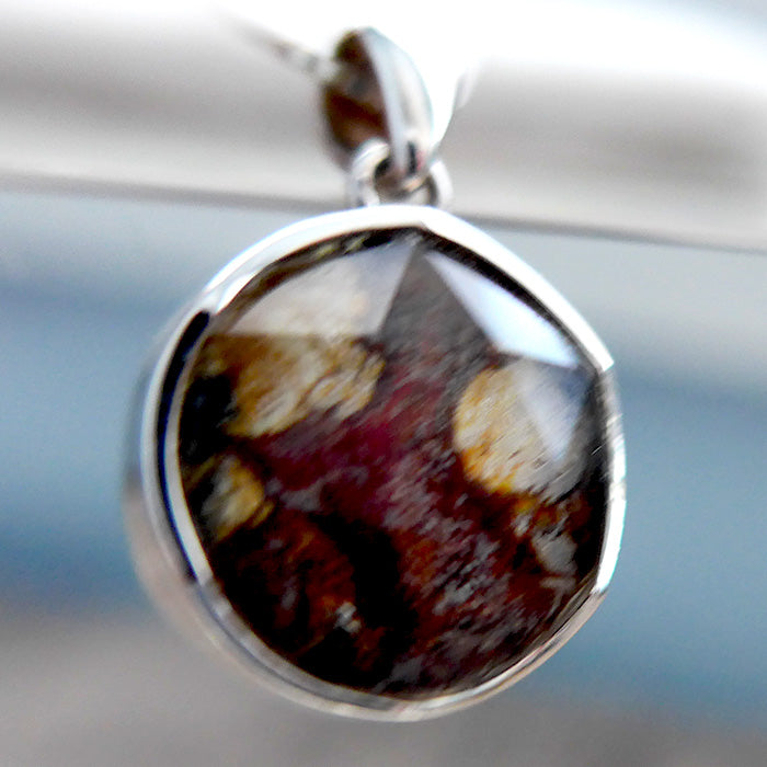 Petite Polka Dot Pallasite Star of David Pendant