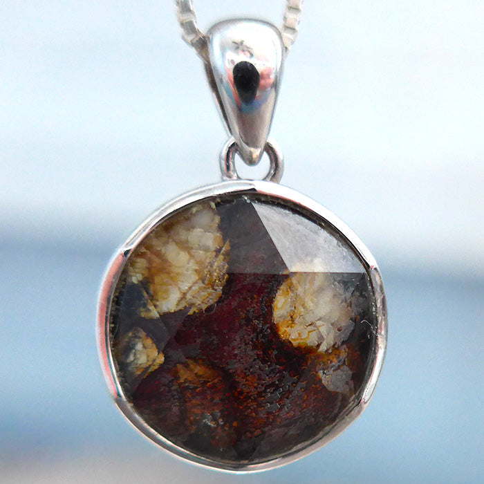 Petite Polka Dot Pallasite Star of David Pendant