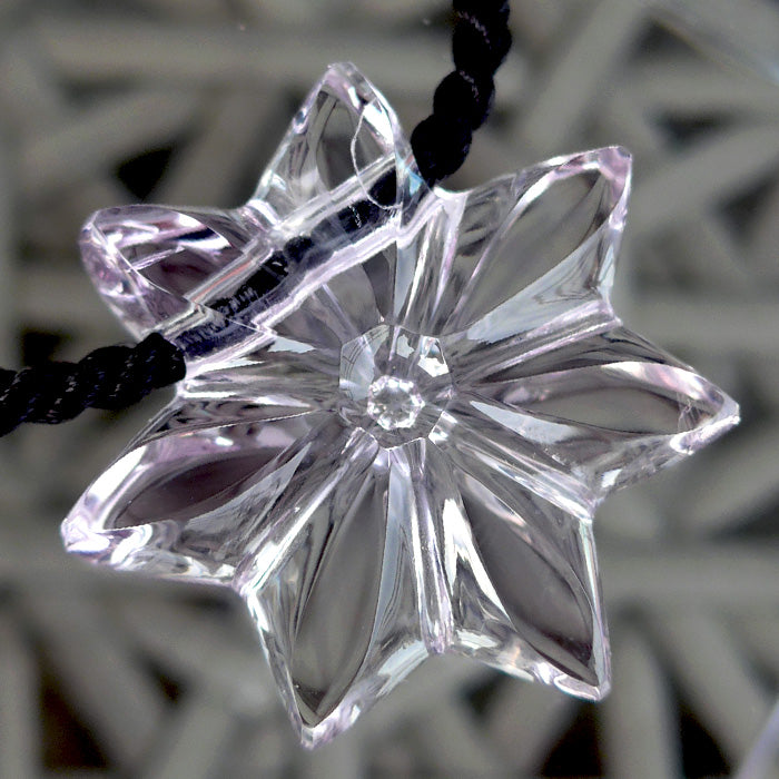 Ultra Clear Rose de France Amethyst Flower of Isis Pendant by Lawrence Stoller