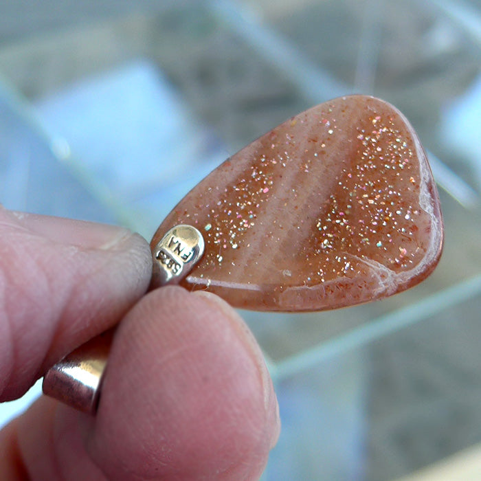 Sunstone Teardrop Pendant