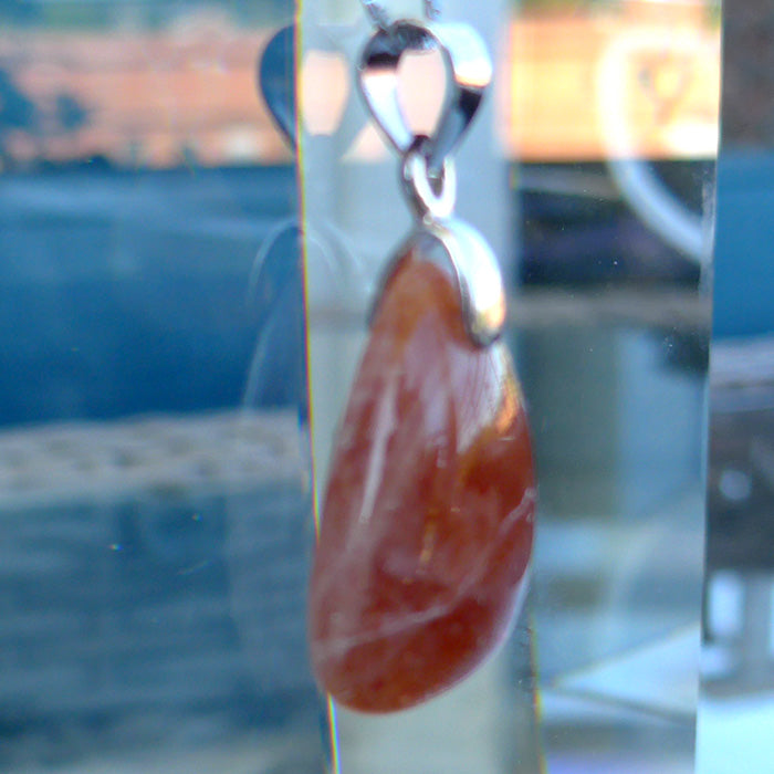 Sunstone Teardrop Pendant