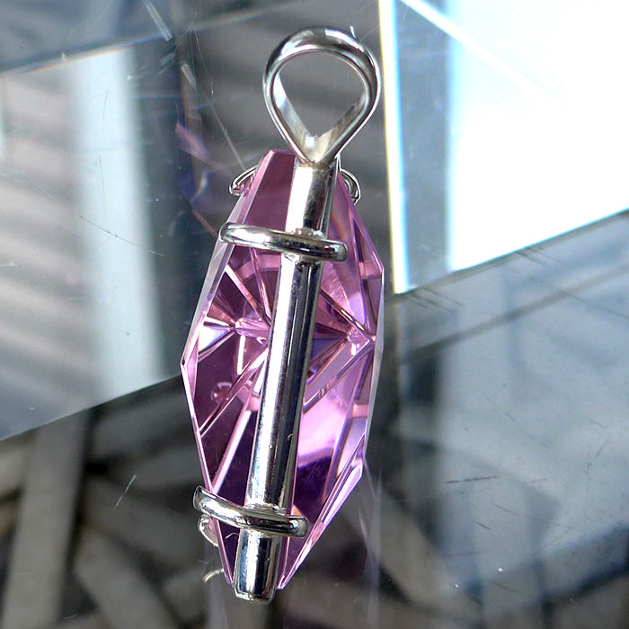 Super Size Ruby Rose Quartz Star of David
