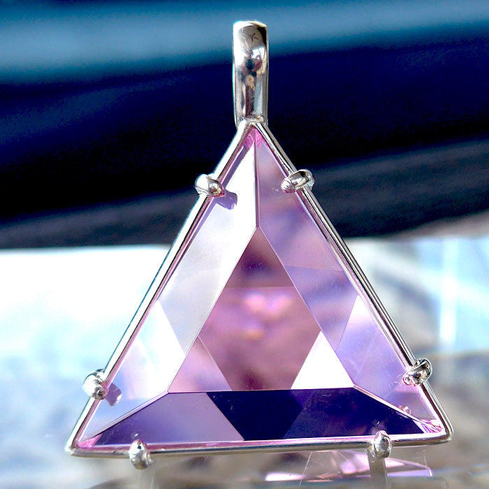 Super Size Ruby Rose Quartz Star of David