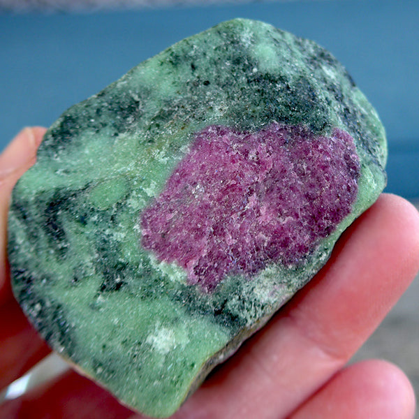 Glittering Ruby in Zoisite with Striations