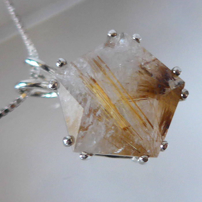 Golden Rutilated Quartz Star of Venus