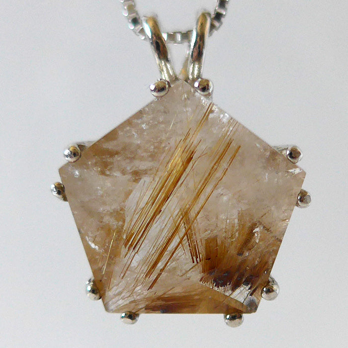 Golden Rutilated Quartz Star of Venus