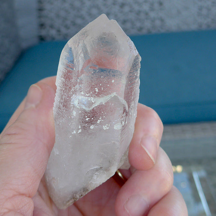 Self Healed Twin Trigonal King Lemurian Point