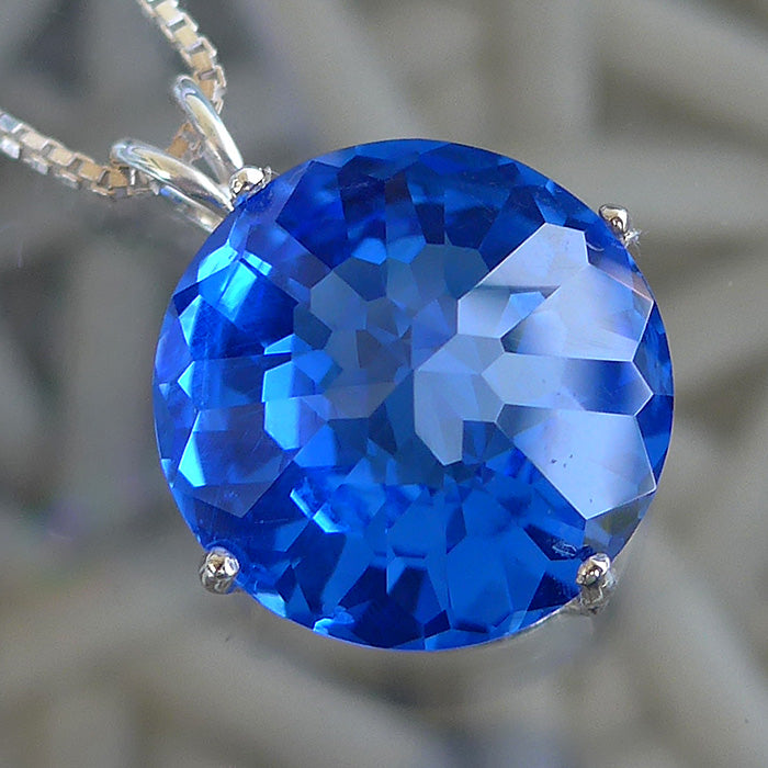 Siberian Blue Radiant Heart Pendant