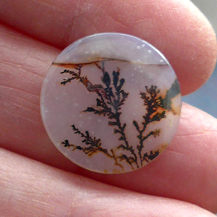 Fairy Circle Dendritic Quartz Meditation Stone