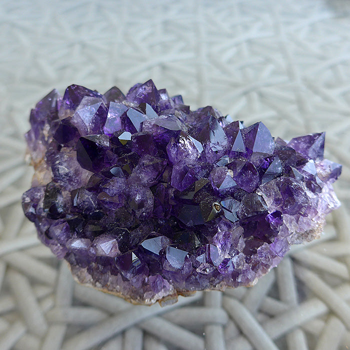 Deep Purple Druzy Uruguayan Amethyst Cluster