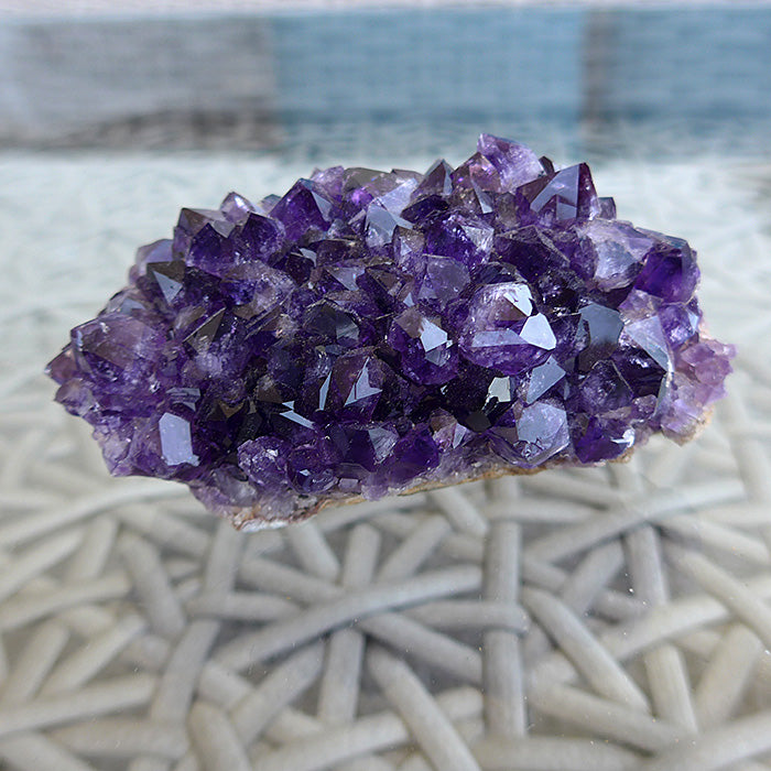 Deep Purple Druzy Uruguayan Amethyst Cluster