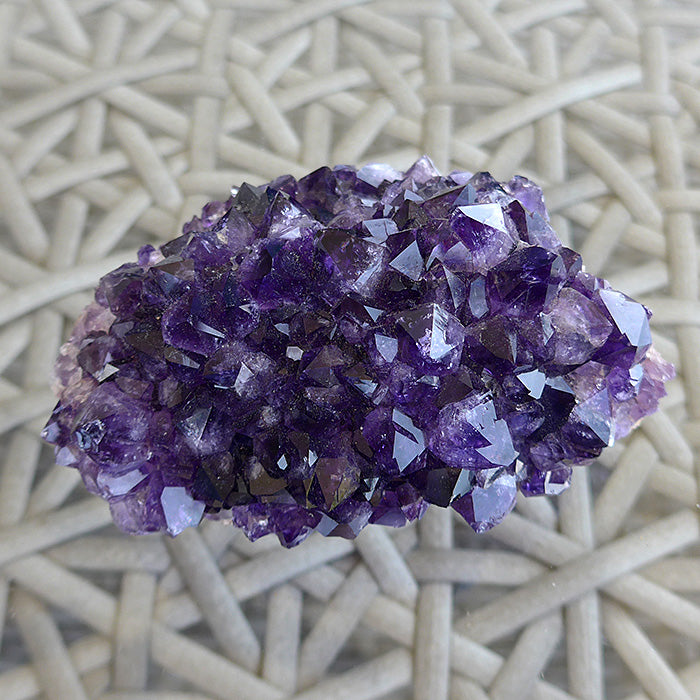 Deep Purple Druzy Uruguayan Amethyst Cluster