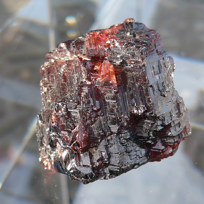 Stunning Etched Ruby Red Garnet Gemstone