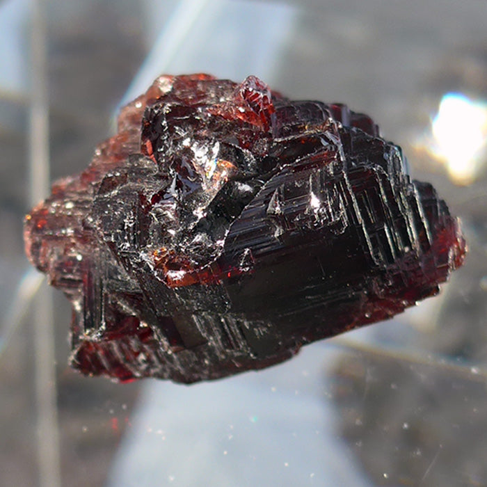 Stunning Etched Ruby Red Garnet Gemstone