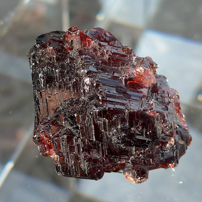 Stunning Etched Ruby Red Garnet Gemstone