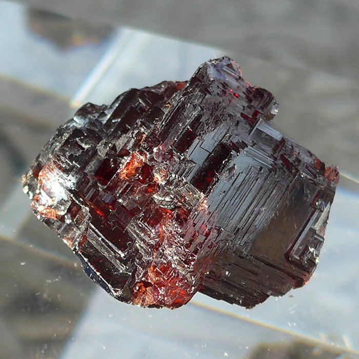 Stunning Etched Ruby Red Garnet Gemstone