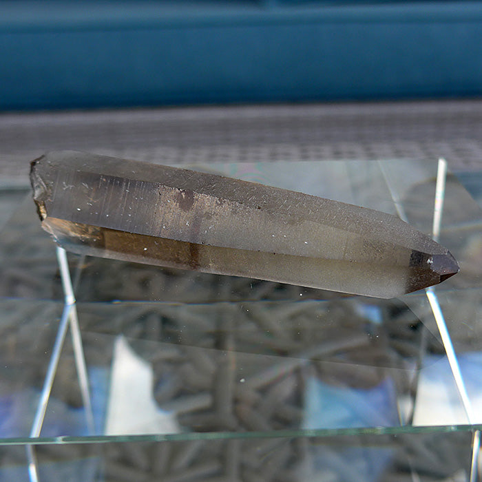 Unpolished Shadow Lemurian with Diamond Window Panes