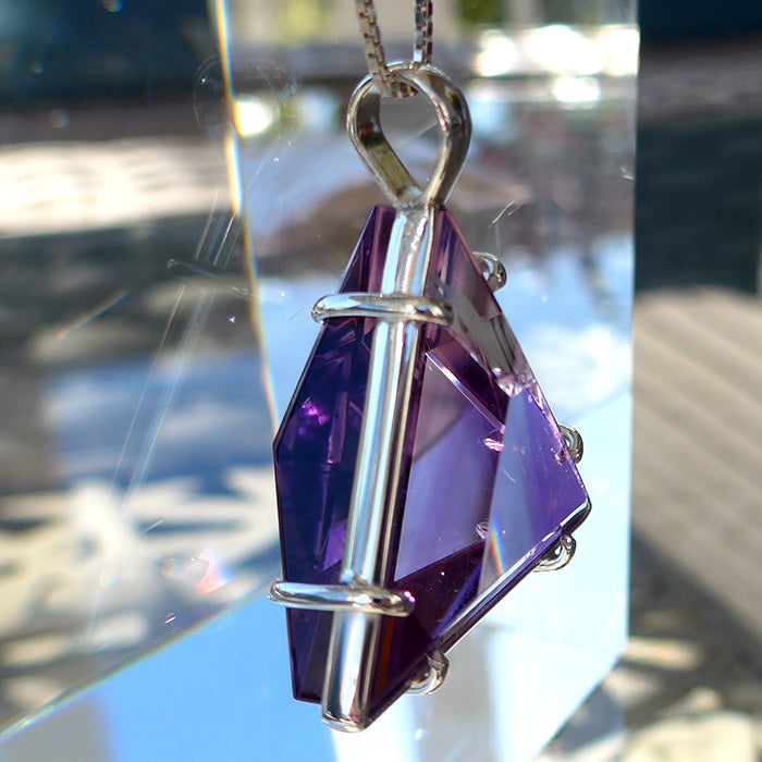 SuperSize Amethyst Non-Tarnishing Star of David by Kings Amao