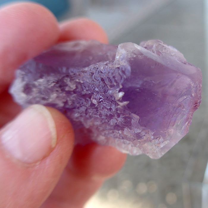 Compact Violet Flame Ametrine Point