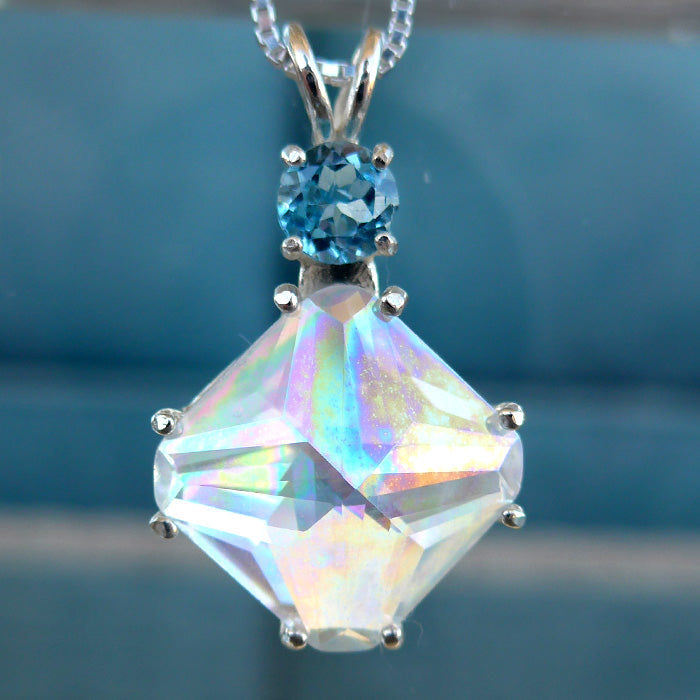 Angel Aura Magician Stone with Blue Topaz Crown